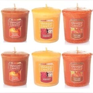 16 (8 scents) Autumn fall seasonal candle lot Yankee votives